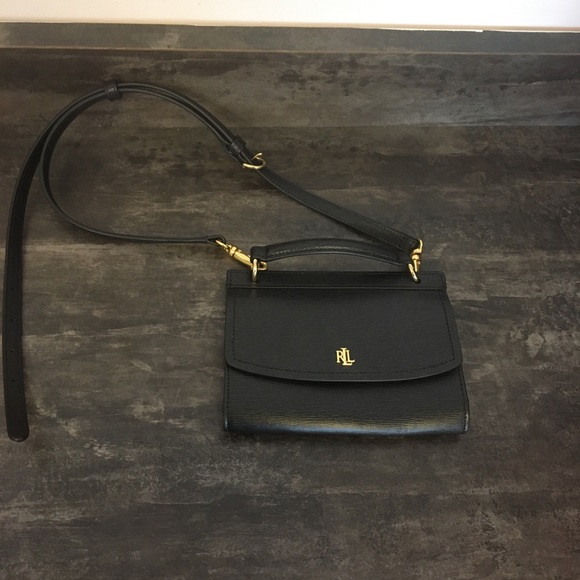 Ralph Lauren Handbags - Ralph Lauren Leather Top Handle Convertible Bag